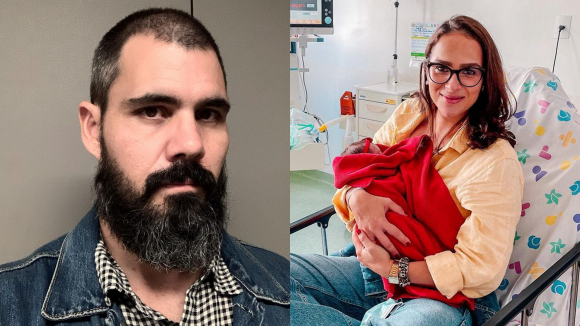 Filha de Juliano Cazarré dá importante passo no tratamento, mas ainda precisará de cirurgia: 'Sofremos e comemoramos'