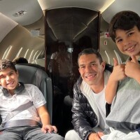 Marcus Buaiz curte final de semana com os filhos durante viagem da ex, Wanessa: 'Maior amor'