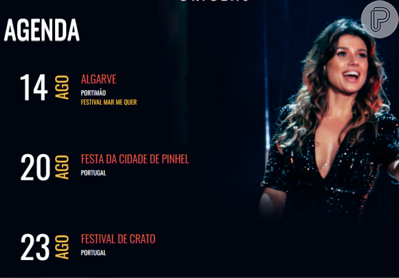 Paula Fernandes tem apenas três shows anunciados em seu site oficial até o fim de agosto