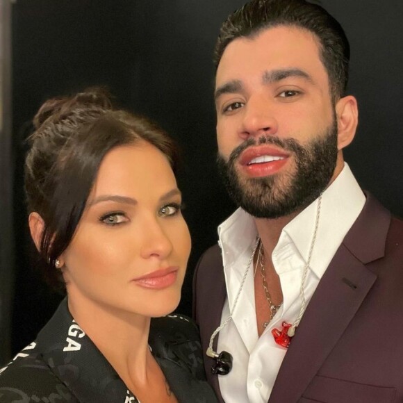 Andressa Suita e Gusttavo Lima passam o Dia dos Pais ao lado dos filhos