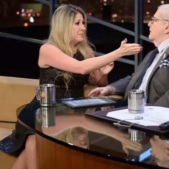 Dani Calabresa sentou no sofá do 'Programa do Jô' pela primeira vez em 2009, quando ainda era VJ da MTV