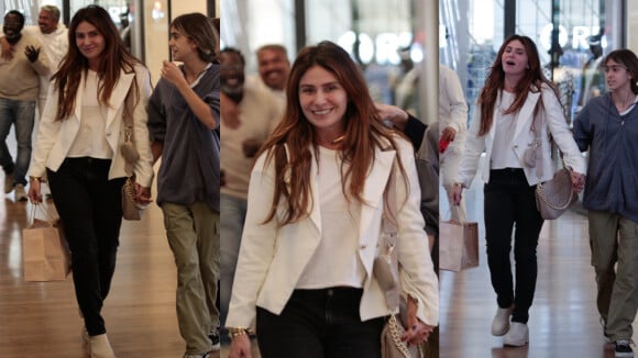 Botas tratoradas + blazer branco: esse look descomplicado de Giovanna Antonelli vai te inspirar em dias frios