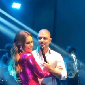 Romance de Paolla Oliveira e Diogo Nogueira encantou público em show
 