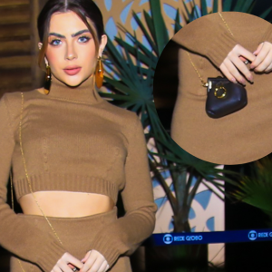 Valor da microbolsa de Jade Picon é inacreditável! Atriz exibiu uma microbag Fendi para festa da novela 'Travessia'