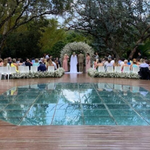 Casamento de Luciano Szafir e Luhanna Szafir foi celebrado em casa de festas em Campinas (SP)