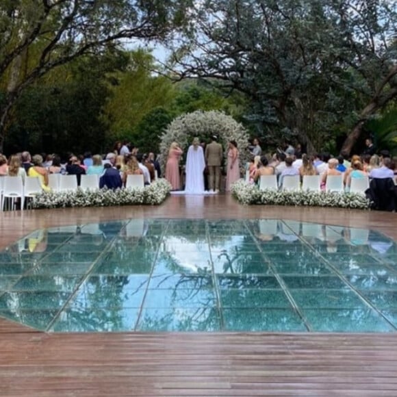 Casamento de Luciano Szafir e Luhanna Szafir foi celebrado em casa de festas em Campinas (SP)