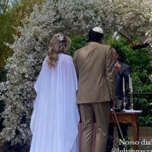 Casamento de Luciano Szafir e Luhanna Szafir foi ecumênico, uma vez que o ator é judeu e a modelo, católica