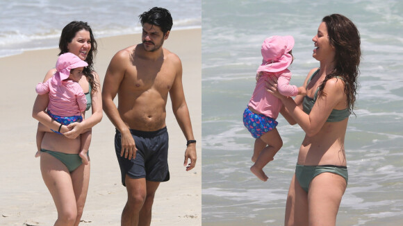Filha de Nathalia Dill e Pedro Curvello rouba a cena em flagra na praia! Essas fotos vão te encantar