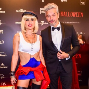 Flávia Alessandra e Otaviano Costa roubaram a cena com os looks eleitos para festa de Halloween