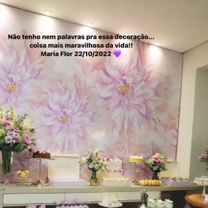 Virgínia Fonseca decorou um quarto na maternidade especialmente para receber a filha