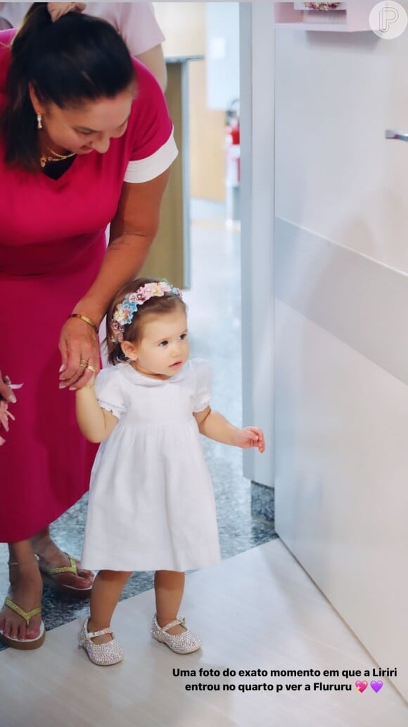 Virgínia Fonseca mostrou a filha indo ver a irmã mais nova pela primeira vez
