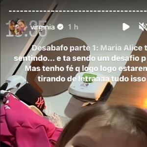 Virgínia Fonseca desabafou ao afirmar que Maria Alice está sentindo a chegada da irmã mais nova