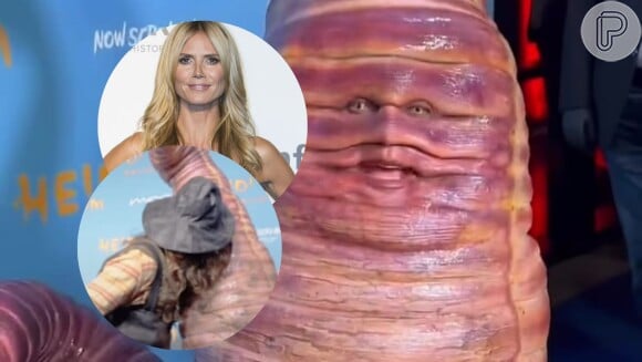 Heidi Klum ZERA o Halloween com fantasia 'claustrofóbica' de minhoca: 'Demorou meses para ser feita'