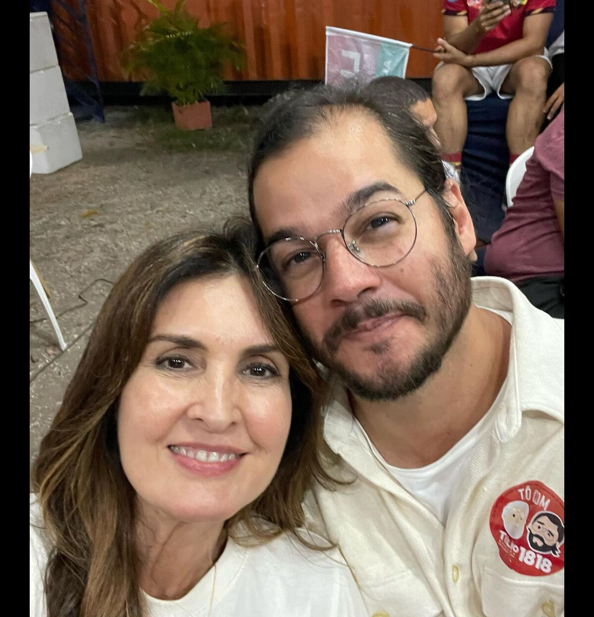 Foto: Fátima Bernardes e Túlio Gadêlha relembraram momentos marcantes ...