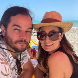 Fátima Bernardes e Túlio Gadêlha completaram cinco anos de namoro