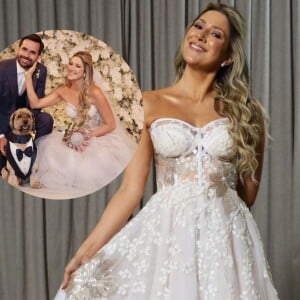 Vestido de noiva princesa! Dani Calabresa se casa com look de 'contos de fadas' inspirado na Disney