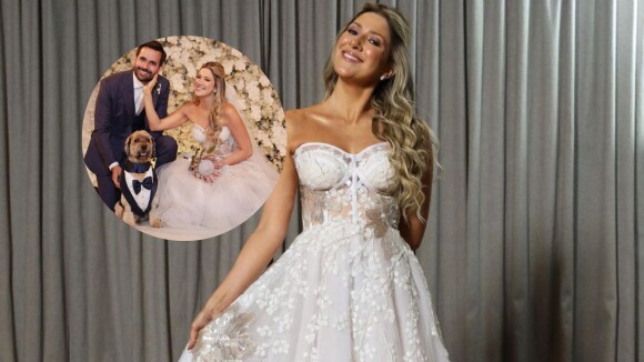 Vestido de noiva princesa! Dani Calabresa se casa com look de 'contos de fadas' inspirado na Disney