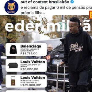 Éder Militão foi criticado por look no valor de mais de R$ 53 mil