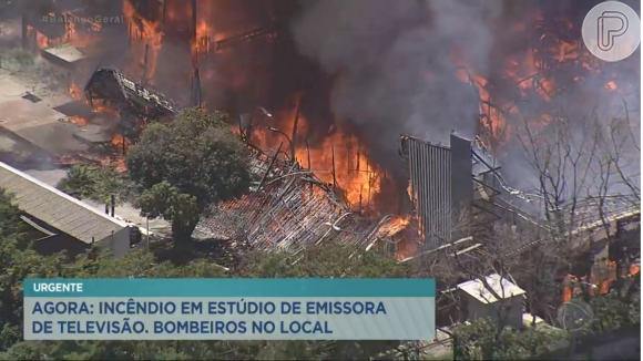 As causas do incêndio na TV Globo ainda estão sendo apuradas