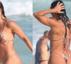 Juliana Paes curtiu o domingo (20) em uma praia do Rio de Janeiro