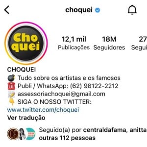 Choquei é uma página de fofocas do Instagram que 'furou a bolha' ao cobrir eventos como a guerra na Ucrânia e as Eleições 2022