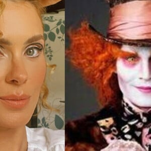 Carolina Dieckmann foi comparada com o Chapeleiro do filme "Alice no País das Maravilhas"