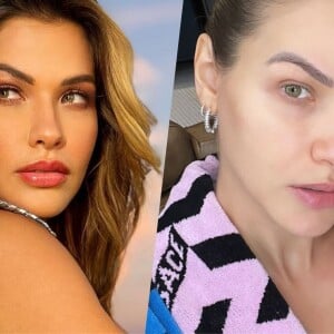 Foto de Andressa Suita antes e depois: modelo exibe o rosto ao natural nas redes sociais