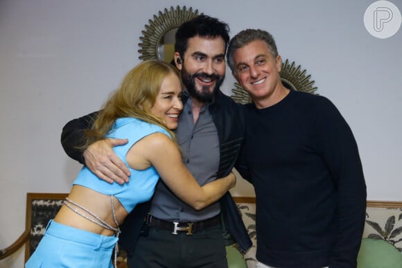 Padre Fábio de Melo recebeu Angélica e Luciano Huck em seu show no Rio de Janeiro
