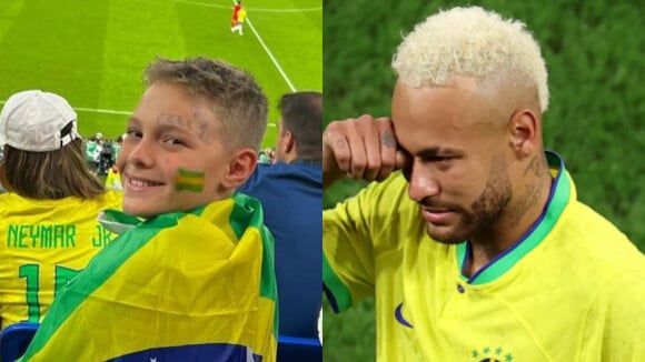 Neymar compartilha vídeo emocionante do filho após gol e desabafa: 'Desabei a chorar'