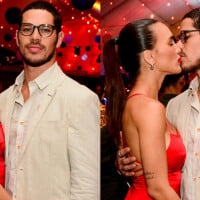 Apaixonados! Rafa Kalimann e namorado, José Loreto, trocam beijos em festa com famosos no Rio
