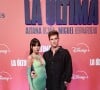 Aitana, namorada de Miguel Bernardeau, o Guzmán de Elite, compareceu à festa