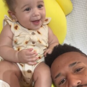 Éder Militão passou o primeiro Natal com a filha, Cecília