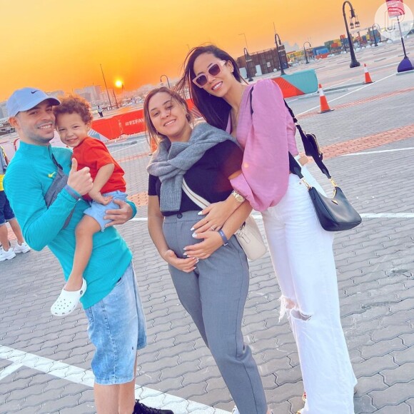 Ex-mulher de Antony viajou com a família do jogador pro Catar enquanto ele estava no Brasil