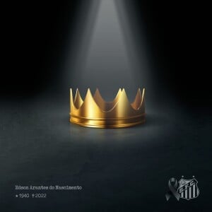 Eterno. O Santos fez um post em homenagem a Pelé nas redes sociais e alterou a foto oficial com uma coroa, em referência ao Rei