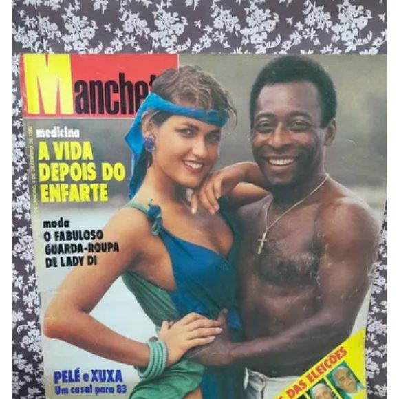 Pelé e Xuxa namoraram nos anos 1980 quando a apresentadora ainda era modelo