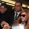 Lindsay Lohan desembarca em São Paulo causando alvoroço no aeroporto de Guarulhos, nesta quinta-feira, 28 de março de 2013