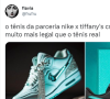 Internautas não aprovaram o resultado da collab entre Tiffany x Nike