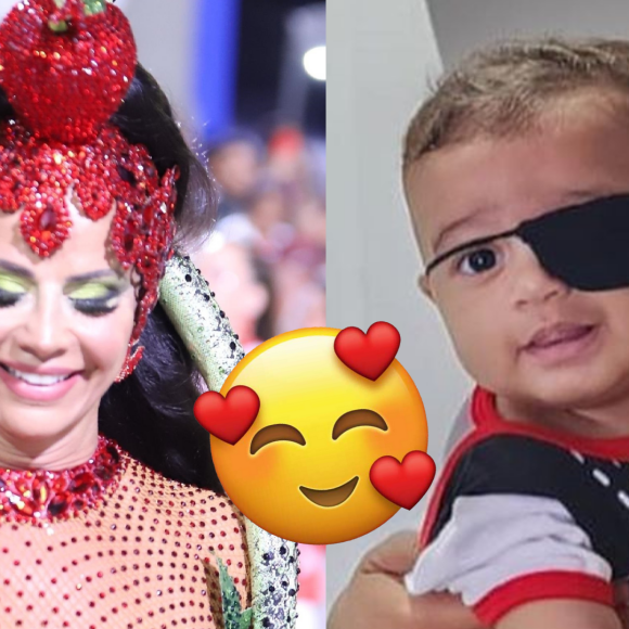 Joaquim, filho de Viviane Araujo, completa cinco meses de vida nesta segunda-feira (06)