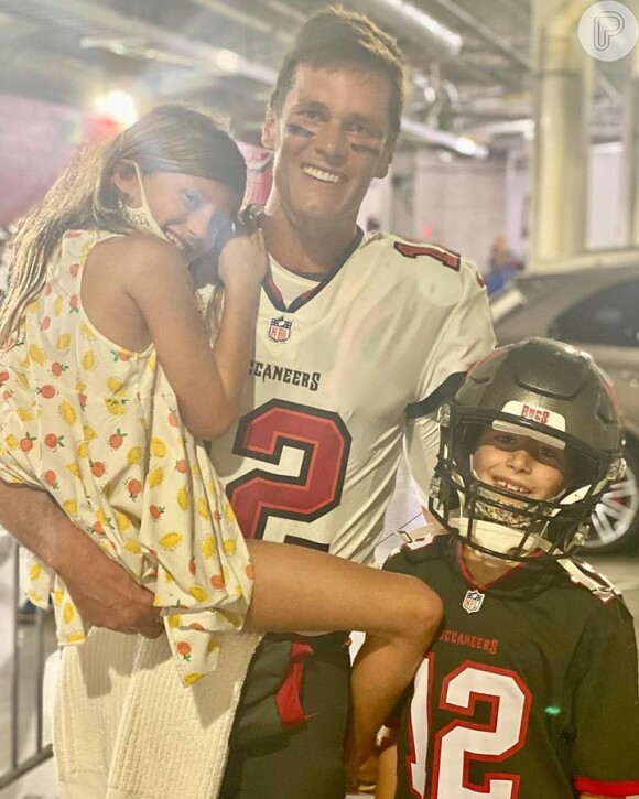 Vivian e Benjamin são filhos de Gisele Bündchen e Tom Brady