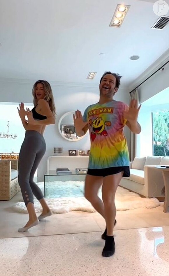 Gisele Bündchen fez uma aula particular com Justin Neto