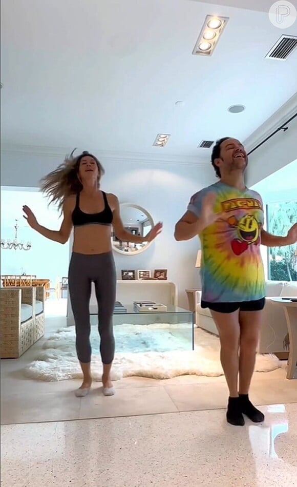 Gisele Bündchen fez uma aula de dança para se preparar para o Carnaval