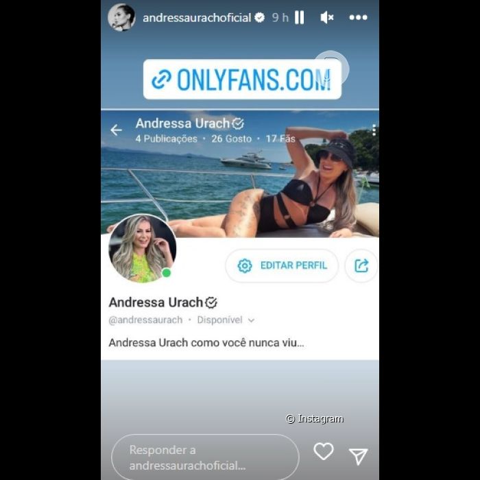 Ap S Pol Micas Andressa Urach Criou Perfil No Onlyfans Purepeople