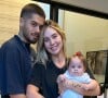 Virgínia Fonseca postou duas fotos com Zé Felipe e Maria Flor e comemorou o mesversário da filha caçula