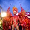 Sabrina Sato representou o dragão de São Jorge com fantasia no desfile da Gaviões no carnaval 2023
