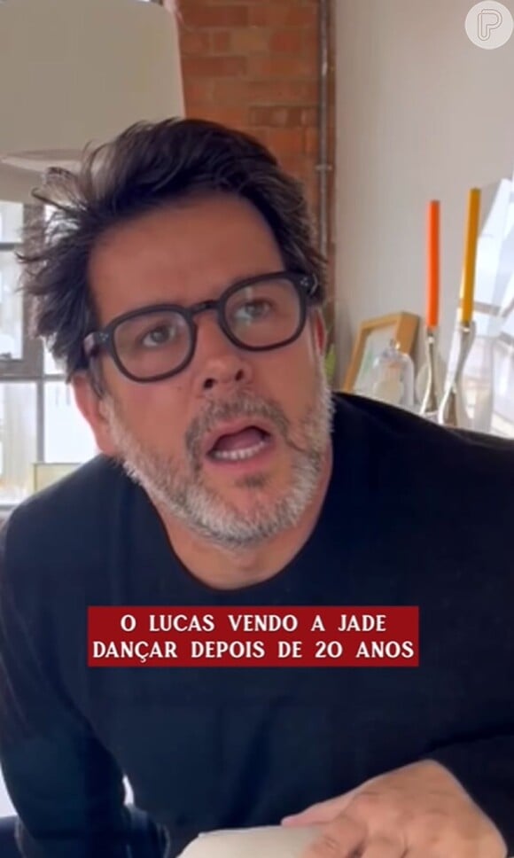Murilo Benício vendo Giovanna Antonelli dançar como Jade, 20 anos depois