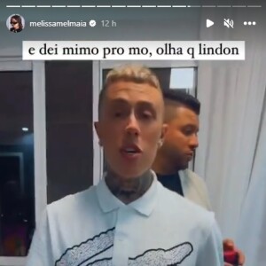 Mel Maia deu um sapato da grife Prada para o namorado, MC Daniel, de R$ 7.500