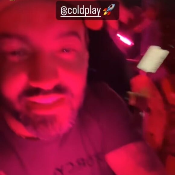 Fernando Zor foi sem Maiara ao show do Coldplay, em São Paulo