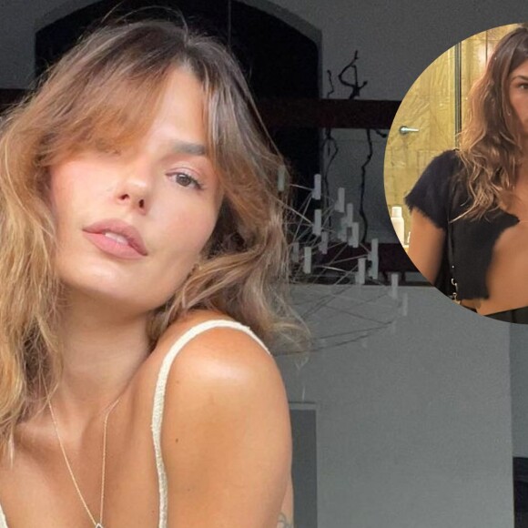 Isis Valverde surpreende com top e quase mostra demais