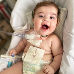 Maria Guilhermina estava internada desde quando nasceu, em junho de 2022, com uma cardiopatia congênita rara