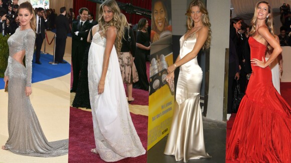 Reviramos o estilo de Gisele Bündchen desde os anos 2000 e encontramos vestidos longos imperdíveis